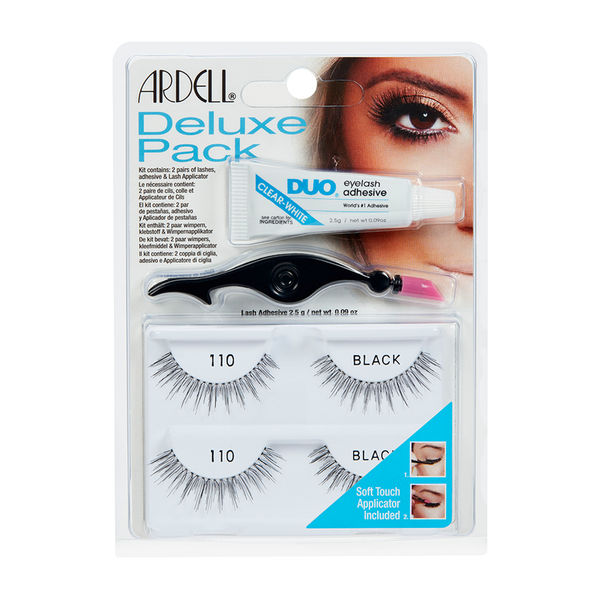 Ardell Wimpernbüschel Short Black, 4er Pack – 100% Echthaar Für Natürlichen, Voluminösen Look